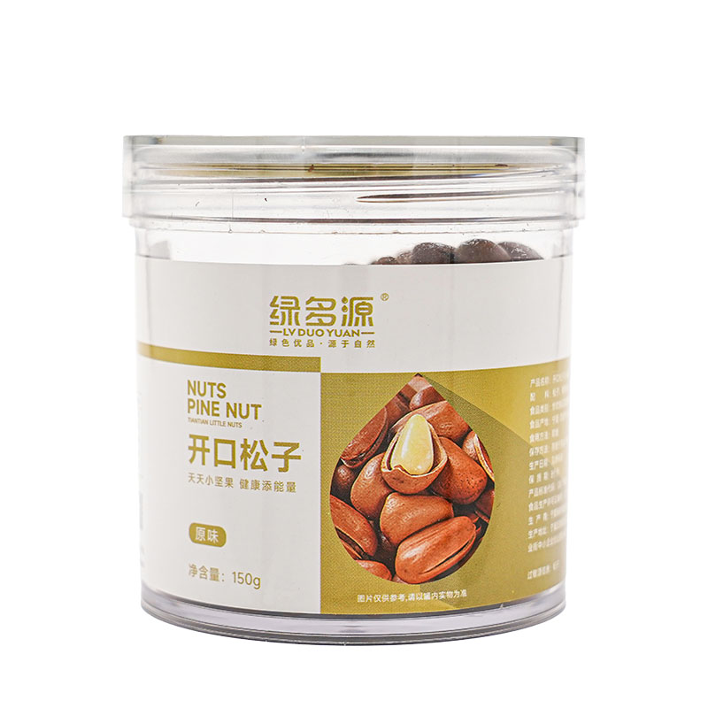 绿多源开口松子150g/罐