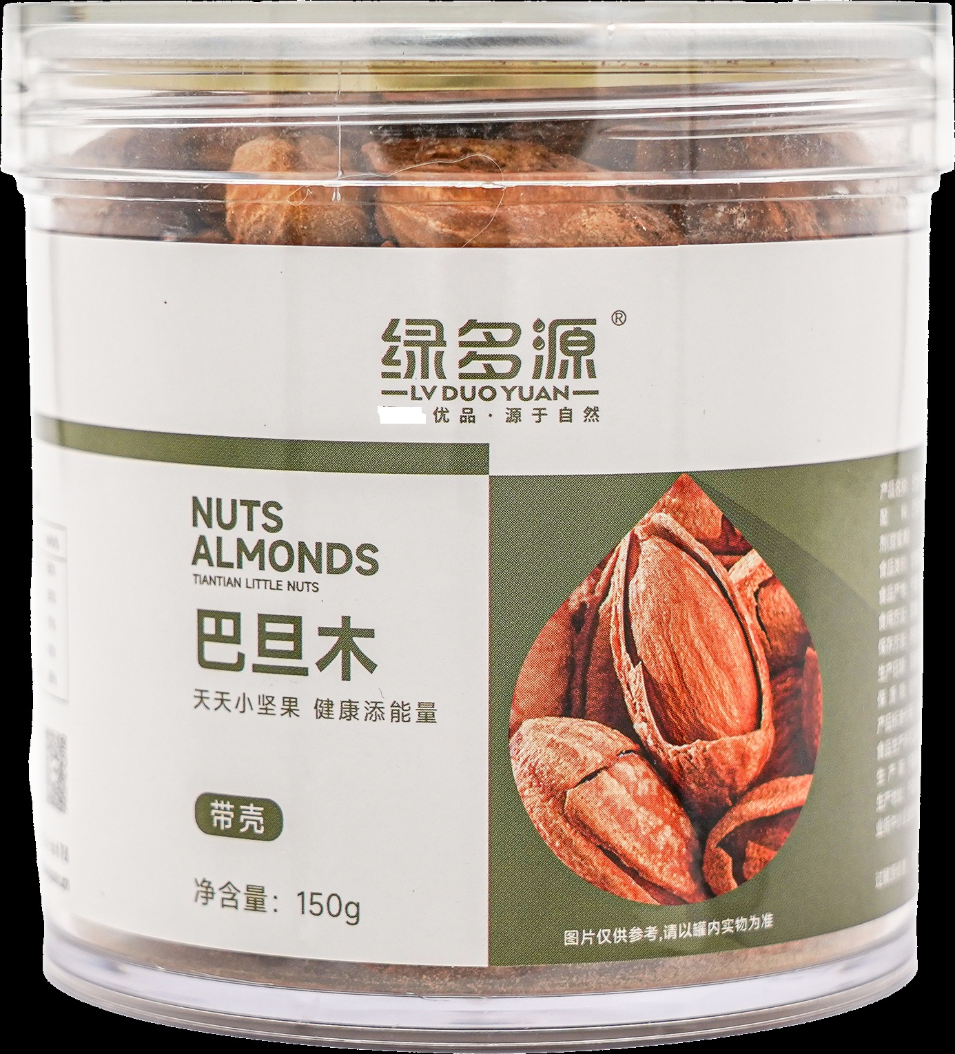 绿多源巴旦木150g/罐